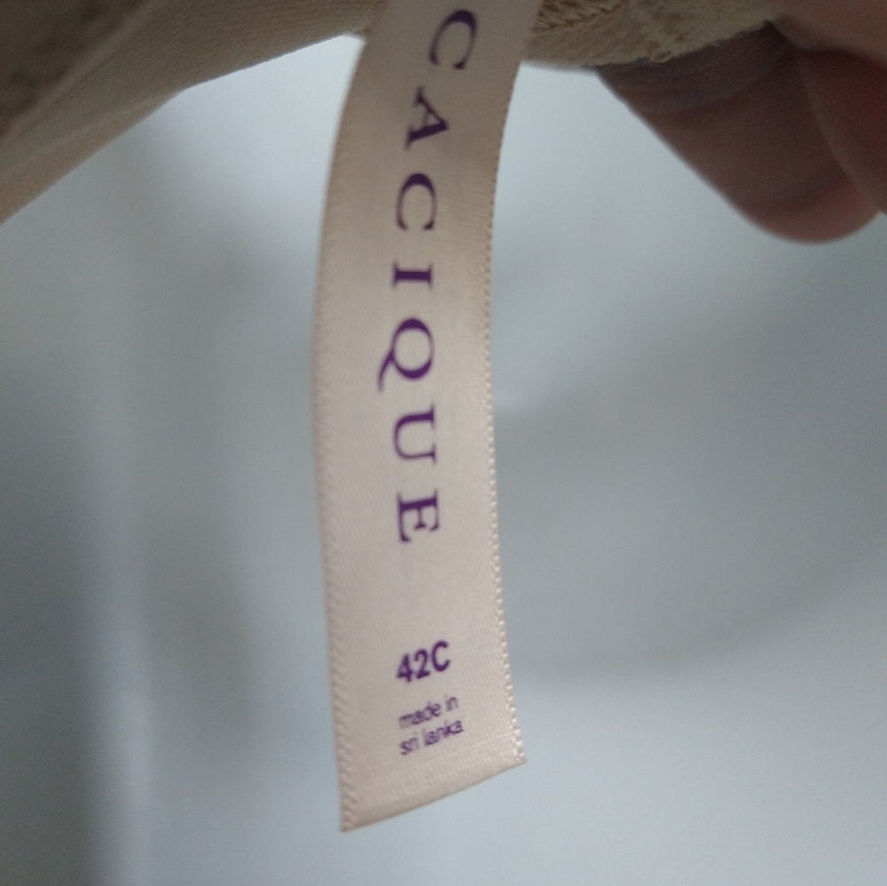 Lane Bryant Cacique Beige Sexy Support Balconette Bra NWT - Picture 7 of 9